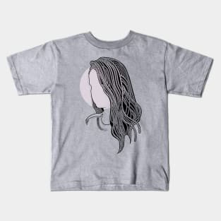 Girl with Rope hairstyle Kids T-Shirt